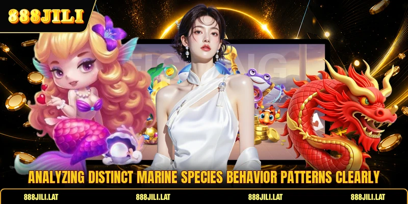 Analyzing distinct marine species behavior patterns clearly