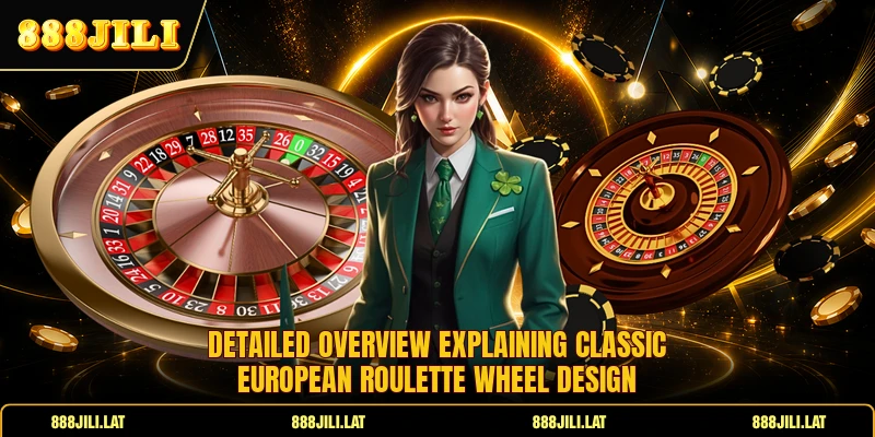 Detailed overview explaining classic European roulette wheel design