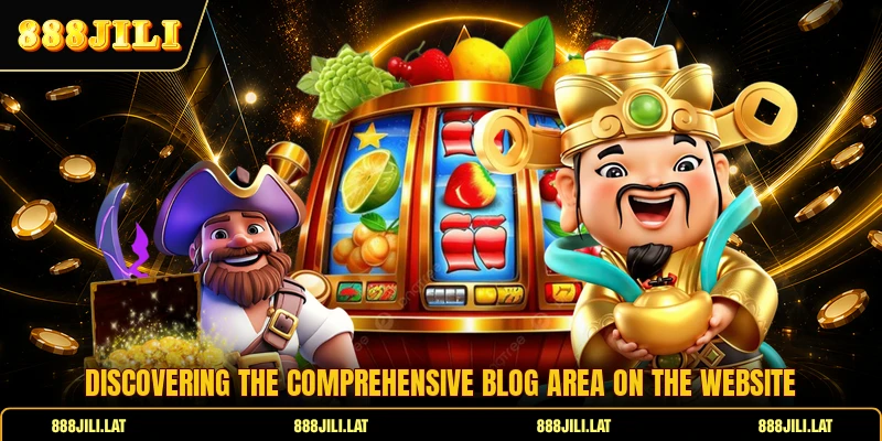 Discovering the comprehensive blog area on the website