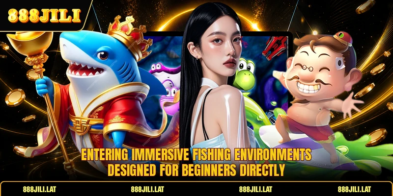 Entering immersive fishing environments designed for beginners directly