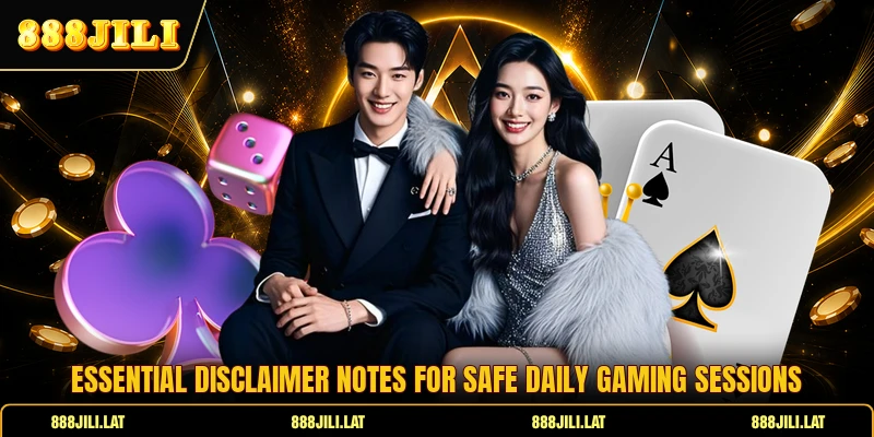 Essential disclaimer notes for safe daily gaming sessions