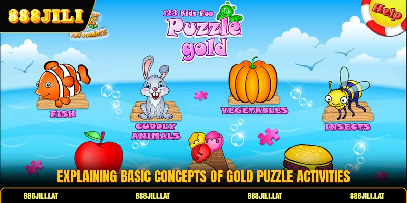 Explaining basic concepts of gold puzzle activities