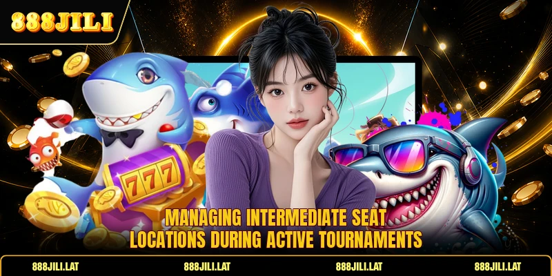 Managing intermediate seat locations during active tournaments
