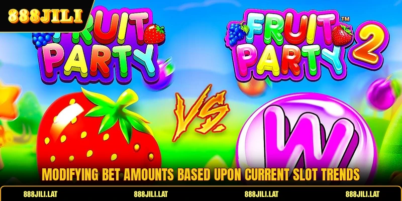 Modifying bet amounts based upon current slot trends