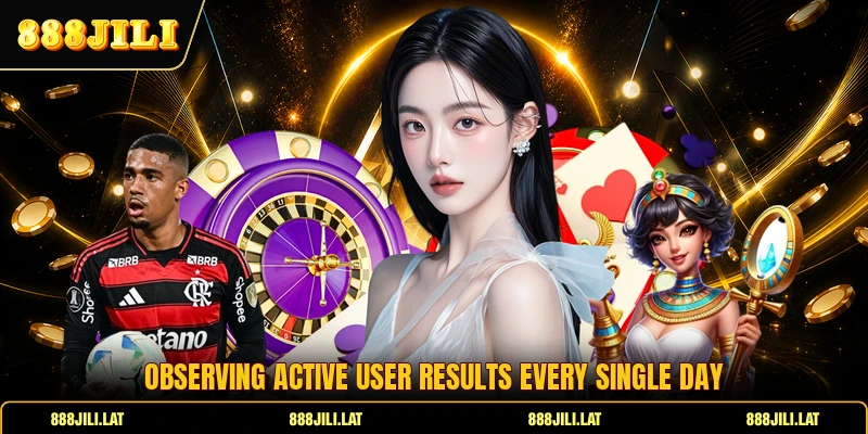 Observing active user results every single day