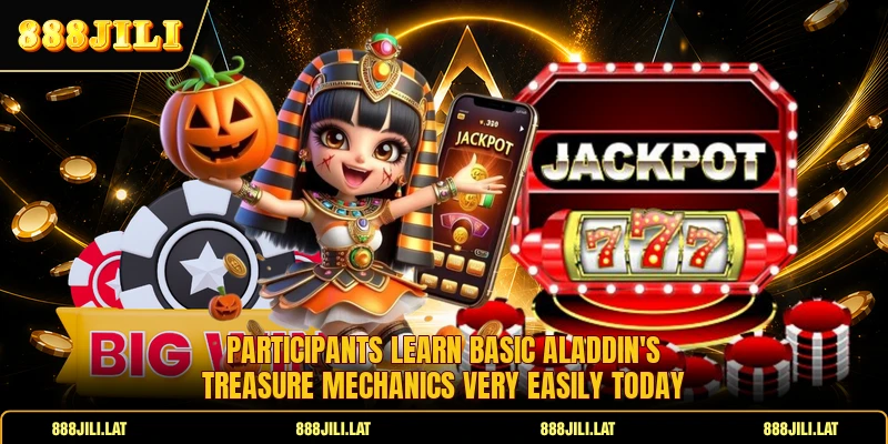 Participants learn basic Aladdin's Treasure mechanics very easily today