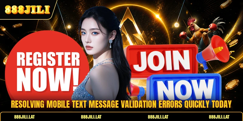 Resolving mobile text message validation errors quickly today