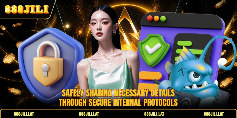 Safely sharing necessary details through secure internal protocols